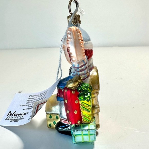 Rare 1998 Kurt Adler Polonaise Collection Raggedy Andy Glass Ornament AP 1514 - Picture 6 of 13